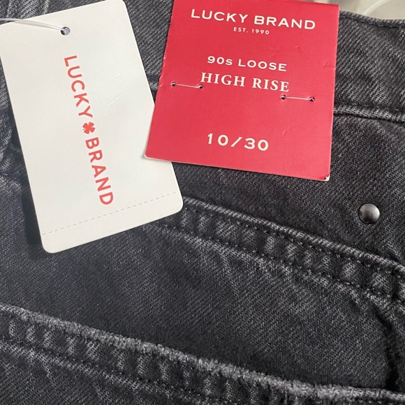 Lucky Brand Women's Legend Studded Hugh Rise 90’s Loose Jeans - Picture 11 of 13